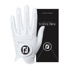 FootJoy 女用 Pure Touch 羊皮高爾夫手套 左手用套組, 白色, 1套