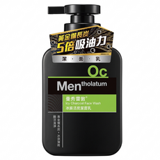 MENTHOLATUM 曼秀雷敦 台灣公司貨 男士冰振活炭潔面乳, 150ml, 1瓶