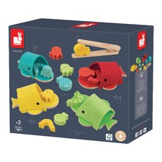 Janod 認知學習 大吃一鯨夾夾樂 J08276 2歲以上, 1組, 多色