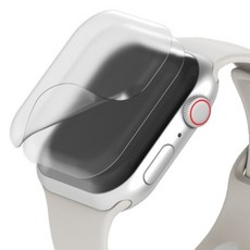 NUART Apple Watch 相容防指紋螢幕保護貼 2入, 透明, 1套