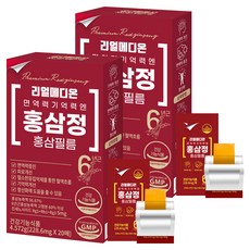 REALMEDION 免疫力 記憶力 紅參精 紅參口溶膜 20入, 2個, 4.572g