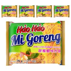 Hao Hao 好好 甜酸蝦炒麵 76g, 5包