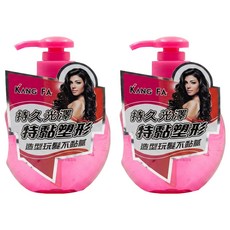 KANG FA 康髮 奇異繽紛水漾保濕雕 櫻桃粉 特黏, 260ml, 2瓶