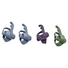 貓太子 五指定位輔助學習握筆器/握筆練習器/握筆矯正器/握筆訓練器 HXZ1023 4入, 藍藍綠紫色, 1組