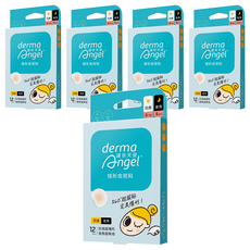 derma Angel 護妍天使 隱形痘痘貼 綜合 日6 + 夜6, 5盒, 12入