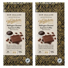 Whittaker's Wellington優質咖啡黑巧克力, 100g, 2塊