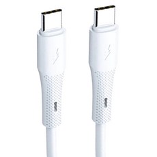 aiVR TC to TC液態硅膠充傳線 紫盒 60W, 1m, 1條, 白色