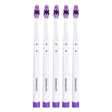 K&K 3D超細纖毛強效潔淨牙刷 柔軟有彈性0.01mm刷毛 深層潔淨齒縫, 1入, 5支