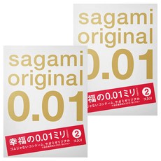 SAGAMI 相模 0.01 保險套 55*170*0.01mm, 2片, 2盒
