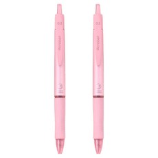 PILOT 百樂 Acroball 輕油筆 T系列 0.3mm 藍芯 珊瑚粉 時尚書寫筆, 2支