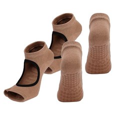PORA BELLA 運動素色鏤空止滑瑜珈露趾短襪 YOGA SOCKS YG0235 2雙