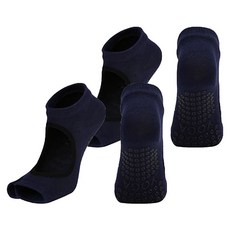 PORA BELLA 運動素色鏤空止滑瑜珈露趾短襪 2雙 YOGA SOCKS YG023