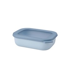 MEPAL 方形密封保鮮盒 1000ml 淺藍, 1個, 容器 + 蓋子