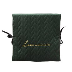 Mega 現代壓紋絲絨椅背套墊 墨綠色, 93 x 45cm, 1個