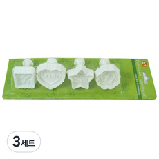 E Home Baking 按壓式餅乾模具組 餅乾 4款, 3套