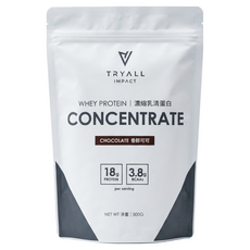 TRYALL 濃縮乳清蛋白粉 香醇可可, 500g, 1包