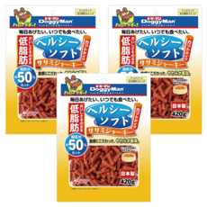 DoggyMan 多格漫 犬用健康低脂短切軟肉條, 雞肉, 420g, 3包