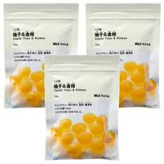 MUJI 無印良品 喉糖 柚子&金桔, 38g, 3包