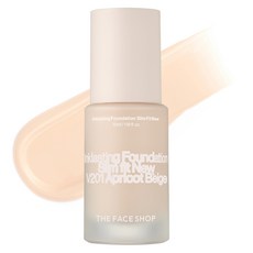 THE FACE SHOP 菲詩小舖 貼妝持久粉底液 超薄新款, V201, 1瓶