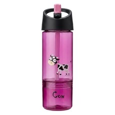 瑞典 CARL OSCAR 兒童 Tritan 兩用水壺 可拆式分層 100%防漏 無毒 450ml 300ml + 150ml 紫色 可洗碗機清洗 106002 6.4 x 21cm 1個