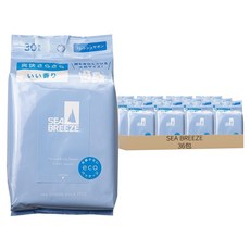 SEA BREEZE 爽身濕紙巾 清新皂香 全身用, 1入, 36包