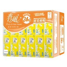 春風 輕柔膚觸抽取式衛生紙, 24包, 1袋