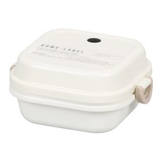 PEARL LIFE 珍珠金屬 方形便當盒 日本製 Home Label II D-6726 S, 白色, 1個