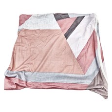 彈力沙發套 粉紅幾何 95%聚脂纖維+5%彈力纖維, S, 1個