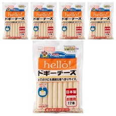 DoggyMan Hello起司條, 減鹽起司, 214g, 5袋