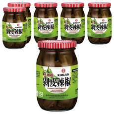 KIMLAN 金蘭 剝皮辣椒, 450g, 6罐