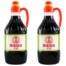 KIMLAN 金蘭 甘醇薄鹽醬油, 2個, 1.5L