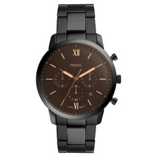 FOSSIL 男士 Neutra 計時碼錶金屬腕錶 FS5525 + 包裝組合