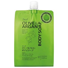 KUMANO 熊野油脂 DEVE 雙重保濕沐浴乳 補充包, 1L, 1包