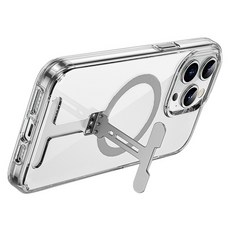 Wiwu 太空系列 智慧型手機 磁吸支架 手機殼 iPhone 15 MagSafe Compatible 防摔 防指紋 鏡頭加高 透明 TPU+PC+鋁合金 抗泛黃保固12個月