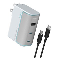 Cuktech GaN氮化鎵 100W 充電器套裝 AD1003US 10號, 1組, 銀白色