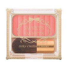 SWEETS SWEETS 絲柔戚風頰彩 附腮紅刷, 03 蜜桃, 5g, 1個