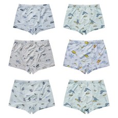 ONEDER 旺達棉品 萊賽爾兩入男童四角褲6件組