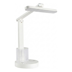 aibo 多角度觸控 筆筒折疊USB充電檯燈, 白色