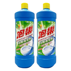 D&T 德技生化 泡樂瞬效浴廁清潔劑 藍色, 1L, 2瓶