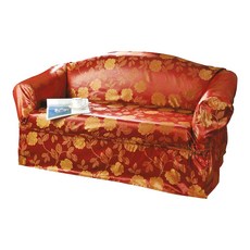 Cotton Field 棉花田傢飾 彩妍緹花沙發便利套, 紅色, 1個