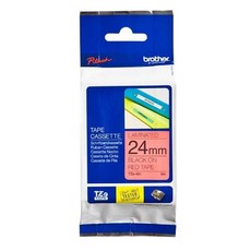 TZe TAPE 標準黏性護貝標籤帶 TZe-451, 紅底黑字, 8m