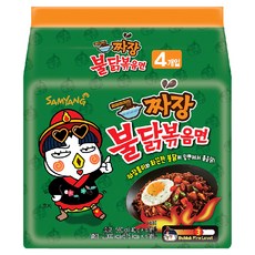 Samyang Foods 三養 Buldak 火辣雞肉風味炸醬麵 140g, 4包