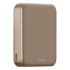 Timo 魔方系列 三合一磁吸無線充行動電源 5000mAh 原廠保固, POT-570, 沙漠金