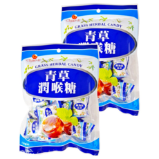 Chiao-E 巧益 青草風味潤喉糖, 130g, 2袋