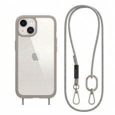 MAGEASY ROAM + 掛繩 手機殼 iPhone 15 晨霧灰/溫潤灰 1個