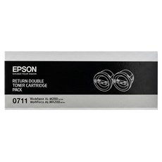 EPSON 原廠雙包裝碳粉匣 C13S050711, 黑色, 1套