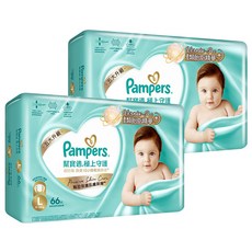 Pampers 幫寶適 原廠公司貨 極上守護 一級幫黏貼型護膚尿布/紙尿褲 9~14kg, L, 132片