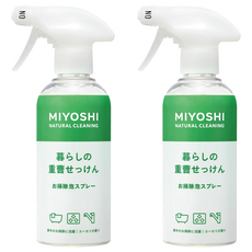 MIYOSHI 小蘇打泡沫清潔噴霧 廚浴用, 280ml, 2瓶