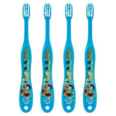 Skater 軟毛牙刷 3-5歲, 玩具總動員 藍色, 1入, 4支