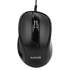 Kinyo USB 光學滑鼠 藍光 黑色 1000 DPI LKM-788 106 x 65 x 40mm 線長144cm 78g